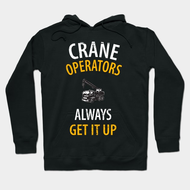 crane driver father father's day construction work Hoodie by Johnny_Sk3tch